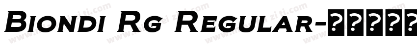 Biondi Rg Regular字体转换
